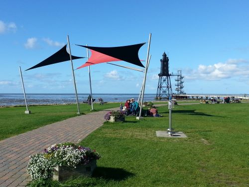 Strandweg zum Leuchtturm Obereversand